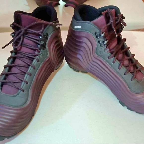 Nike ACG Lunardome 1 Sneakerboot 654867-669 Deep Burgundy Red Black Men 11 Size - Picture 2 of 5
